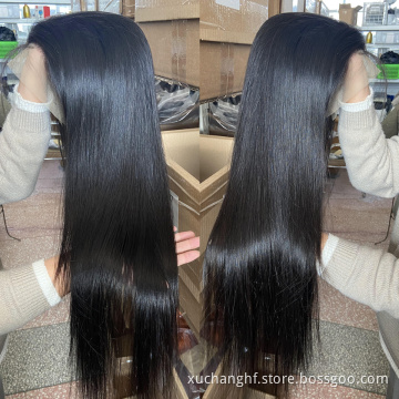 30 Inch Lace Wig Frontals High Quality Virgin Remy Human Hair Wig Straight 13x4 HD Lace Natural Wigs for Women